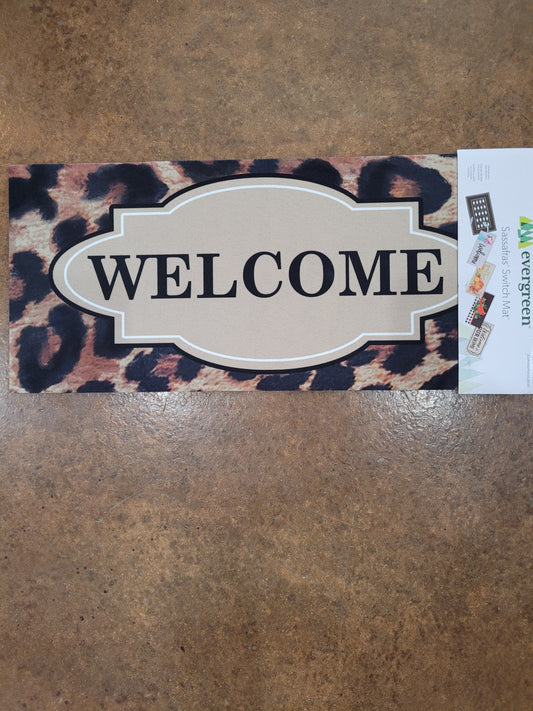 Switch Mat Animal Print Welcome