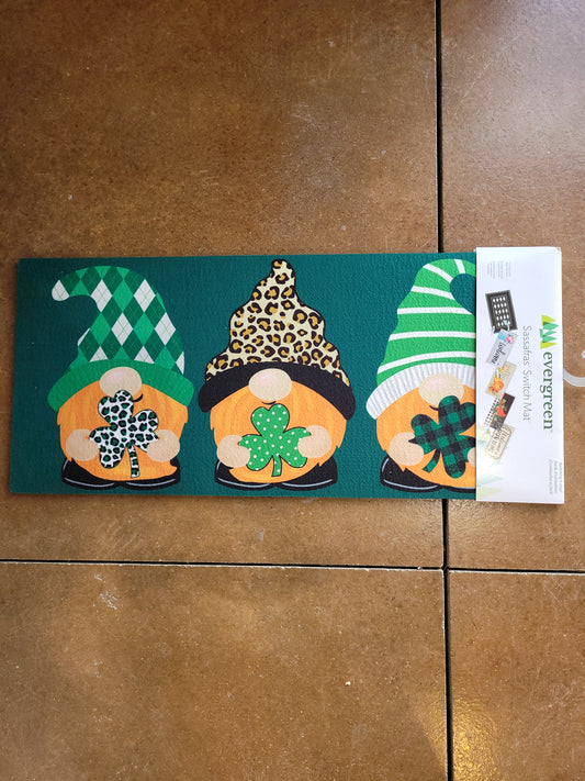 Switch Mat St Patricks Patterned Gnomes