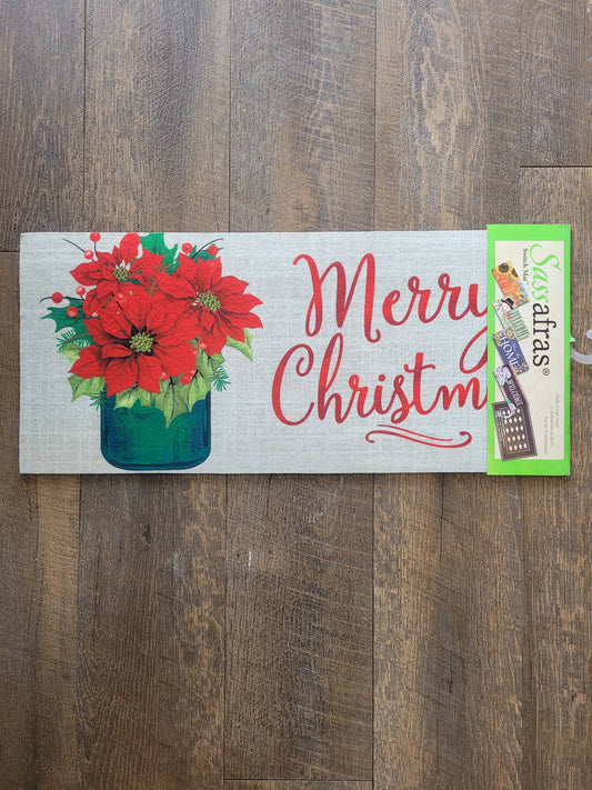 Switch Mat Poinsettia Mason Jar