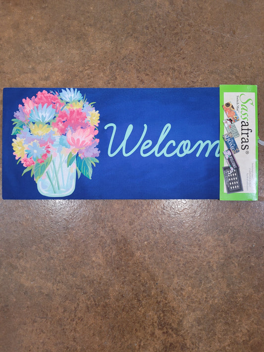 Switch Mat Floral Mason Jar Welcome