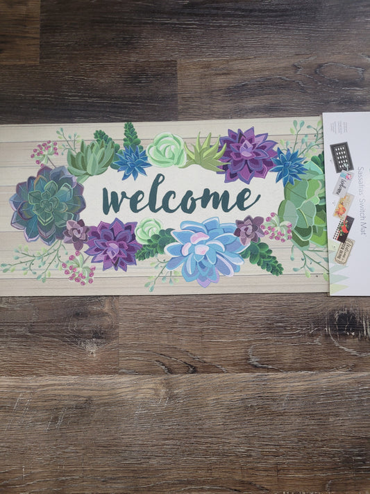Switch Mat Succulent Welcome