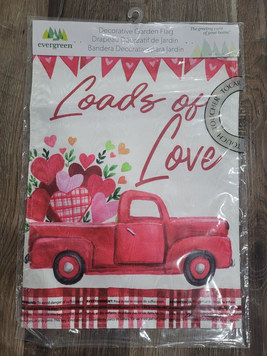 Garden Flag Loads Of Love Moire
