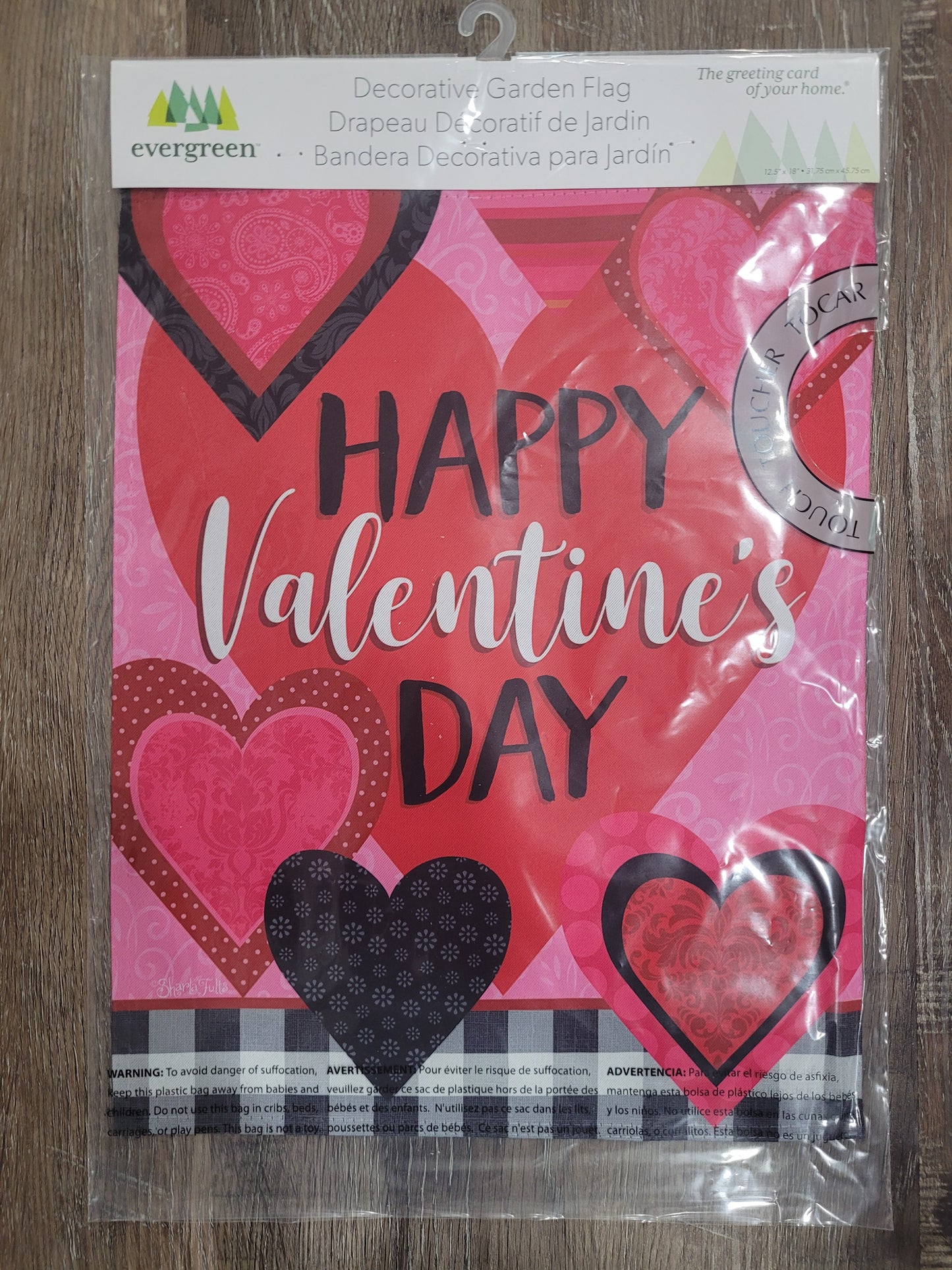 Garden Flag Valentines Hearts