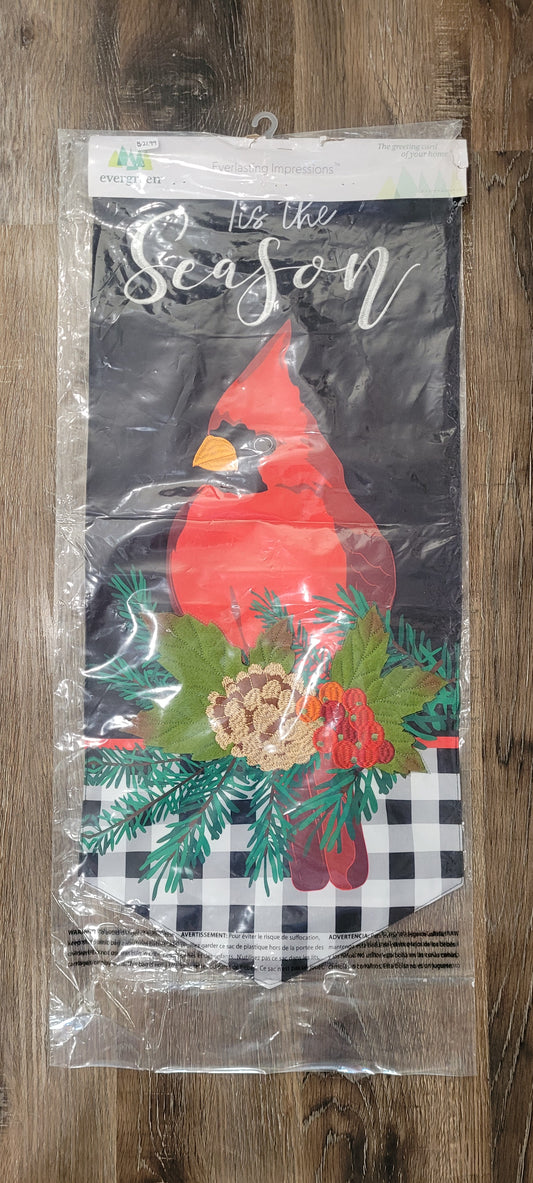 Long Flag Tis The Season Cardinal