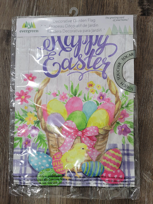 Garden Flag Easter Egg Basket