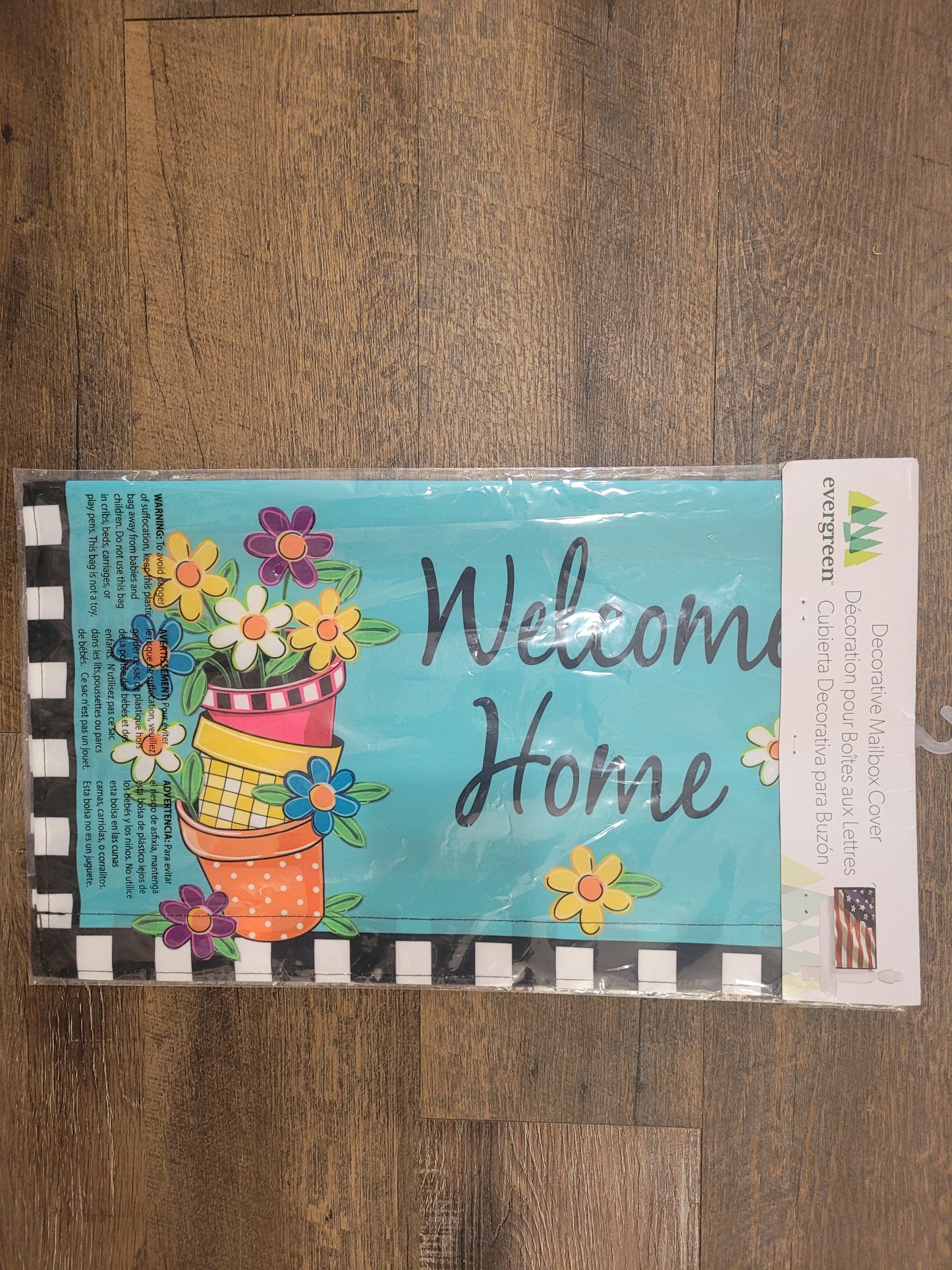 Mailbox Cover Stacked Spring Flower Pots