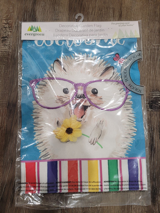 Garden Flag Hedgehog Pal