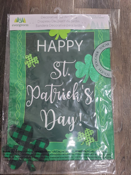 Garden Flag St Patricks Shamrocks