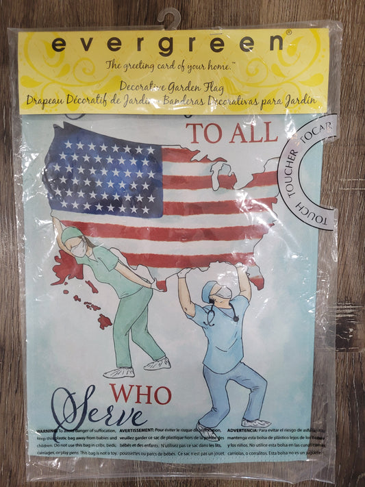 Garden Flag Thanks to All Who Serve