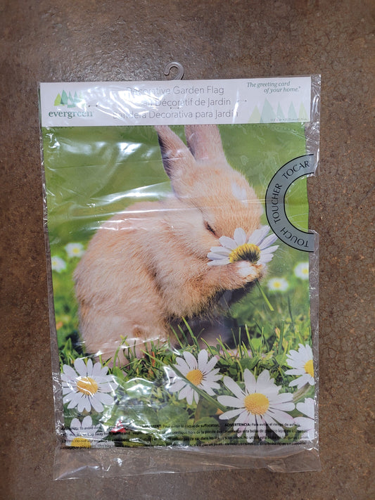 Garden Flag Bunny Break